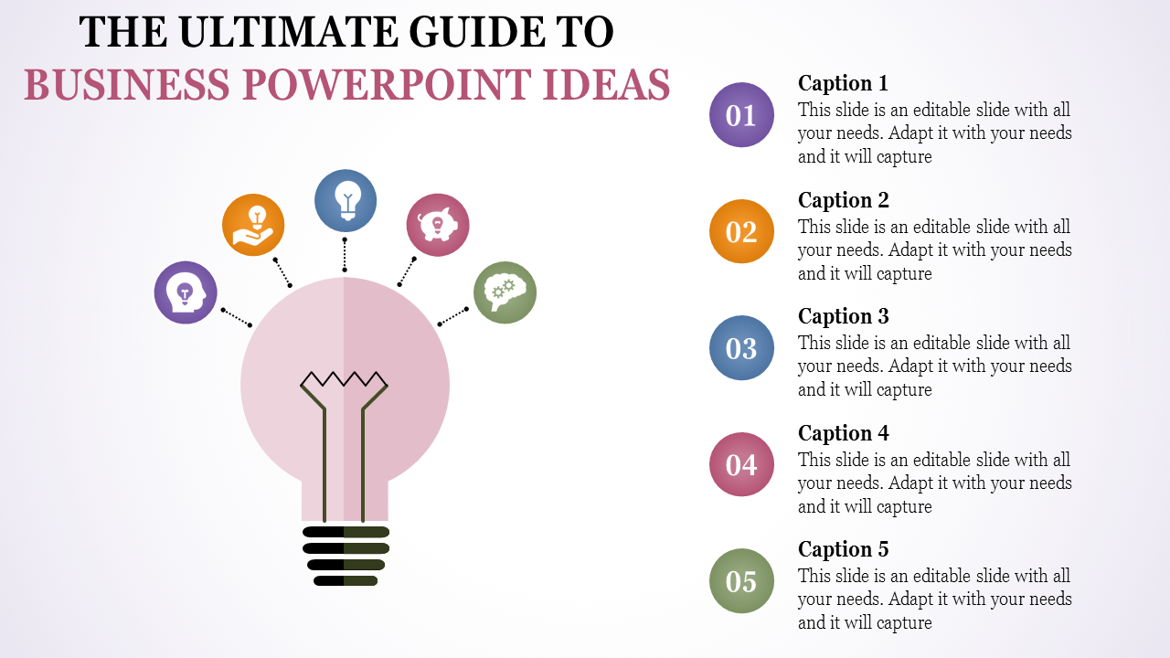 Simple Business PowerPoint Ideas Presentation Template